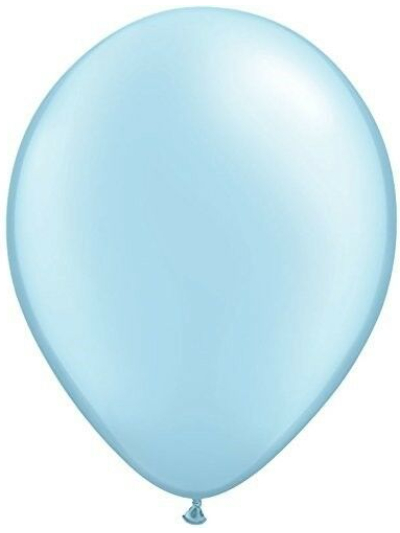 QUALATEX 5IN PEARL LIGHT BLUE (PACK OF 100 ROUND BALLOONS).