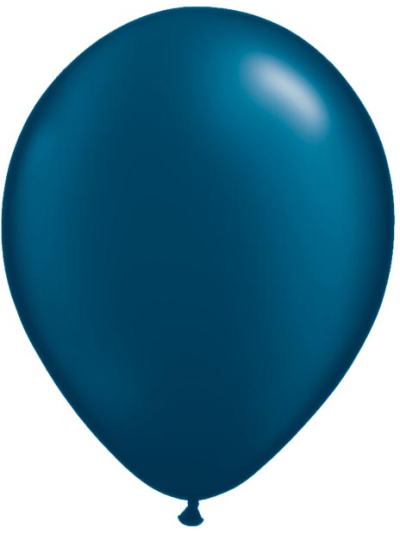 QUALATEX 5IN PEARL MIDNIGHT BLUE PACK OF 100 ROUND BALLOONS