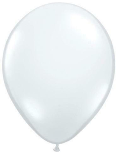 QUALATEX 11" ROUND DIAMOND CLEAR BALLOONS PK100