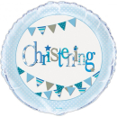UNIQUE 18" BLUE CHRISTENING FOIL BALLOON