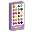PURPLE PEACH STICKERS BALLOONS