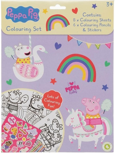 PEPPA PIG COLOURING SET