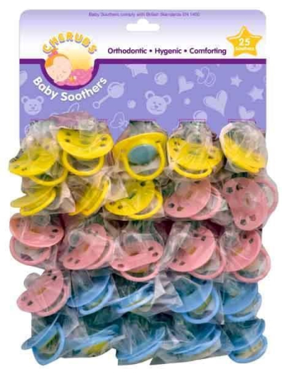 CHERUBS BABY SOOTHERS CARD 25S