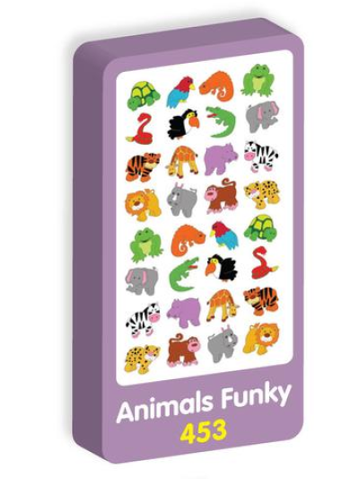 PURPLE PEACH STICKERS ANIMALS FUNKY