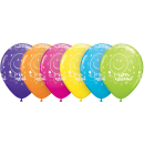 QUALATEX 11" RETIREMENT TROPICAL ASSTORTED BALLOONS