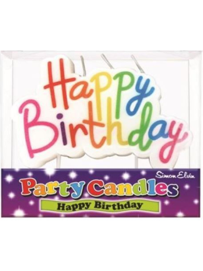 SIMON ELVIN HAPPY BIRTHDAY RAINBOW CANDLE