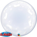 QUALATEX BABY FOOTPRINTS 24" DECO BUBBLE