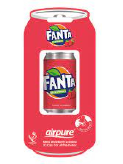AIRPURE COCA-COLA-3D-VENT-CAR AIR FRESHENER-FANTA STRAWBERRY