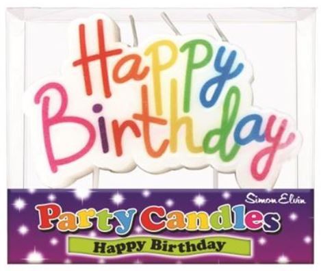 HAPPY BIRTHDAY RAINBOW CANDLE