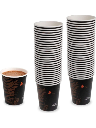 PREMIUM PRINTED PAPER COFFEE CUPS 8OZ PK50