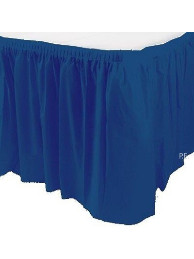 UNIQUE 29"X 14FT ROYAL BLUE TABLE SKIRT