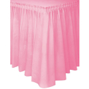 UNIQUE 29IN.X 14FT LOVELY PINK TABLE SKIRT