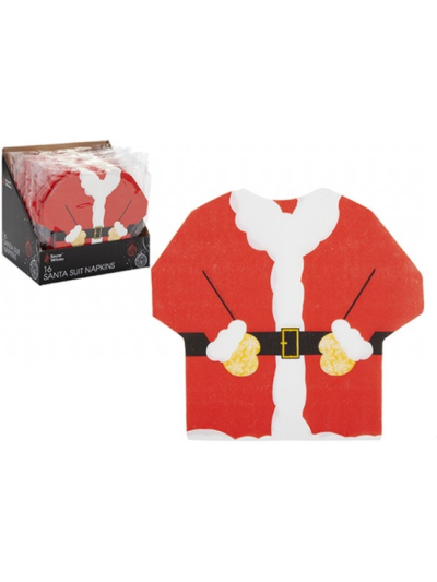 SANTA SUIT NAPKINS PK 16
