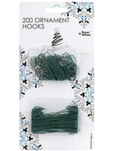 SNOW WHITE 200PC ORNAMENT HOOKS