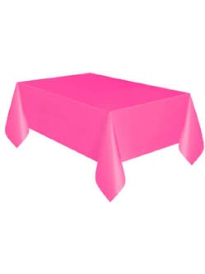 UNIQUE 54"X108IN HOT PINK RECTANGULAR TABLECOVER