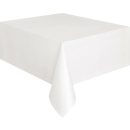 UNIQUE WHITE RECTANGULAR TABLECOVER 54X108IN