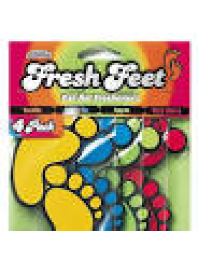 FRESH FEET CAR AIR FRESHNER 4PK