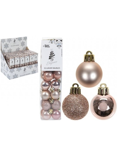 32 LUXURY ROSE GOLD BAUBLES