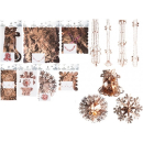SNOW WHITE 2 FOIL GARLANDS ROSE GOLD 20CM X 2.7M