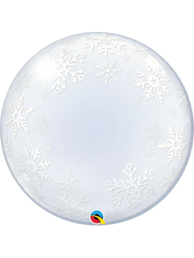 FROSTY SNOWFLAKES 24" DECO BUBBLE