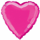 UNIQUE 18" HEART HOT PINK FOIL BALLOON