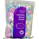 PRETTY COLOUR COTTON WOOL BALLS 100S