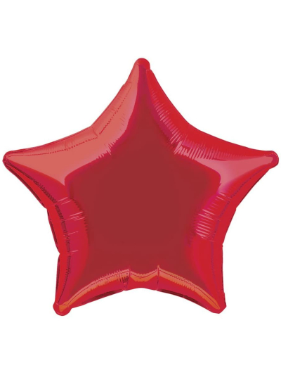 UNIQUE 20" STAR RED FOIL BALLOON