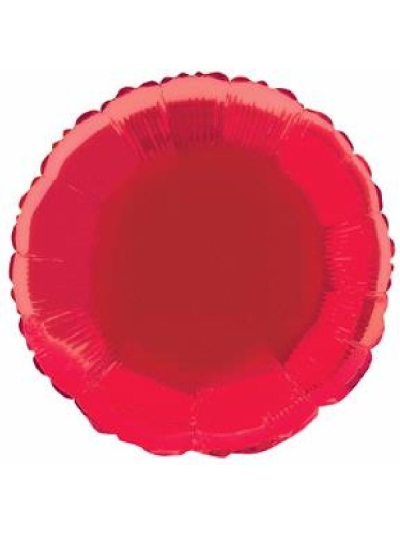 UNIQUE 18" ROUND RED FOIL BALLOON