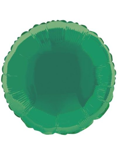 UNIQUE 18" ROUND GREEN FOIL BALLOON