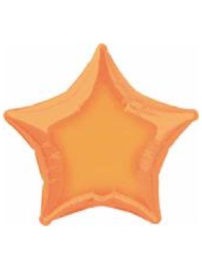 UNIQUE 20" STAR ORANGE FOIL BALLOON