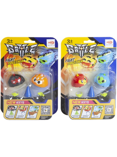 BATTLE GYROC CAR FIGHT TOGETHER FOR 3+ AGES : 6PCS