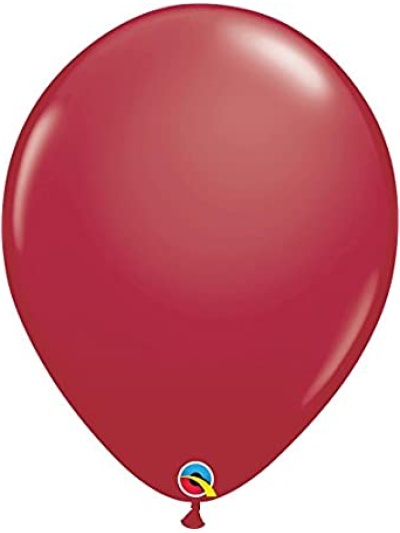 QUALATEX MAROON 5"(PACK OF 100 ROUND BALLOONS).
