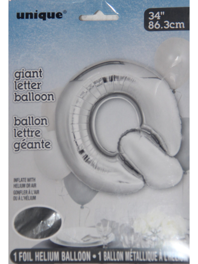 34" SILVER FOIL BALLOON-Q