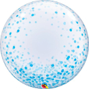 CONFETTI DOTS BLUE 24" DECO BUBBLE