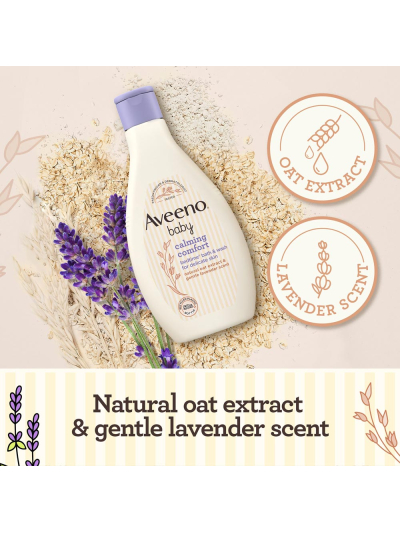 AVEENO BABY CALMING COMFORT BEDTIME BATH AND WASH FOR DELICATE SKIN