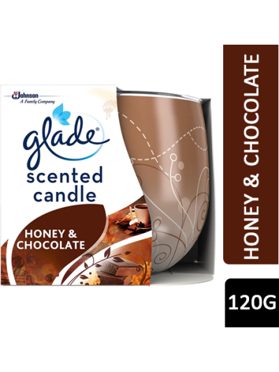 GLADE CANDLE HONEY & CHOCOLATE, 120G