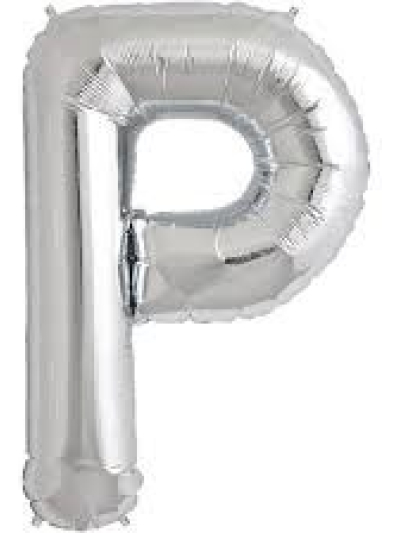 NORTH STAR BALLOONS 34″ SILVER LETTER ‘P’ SHAPE BALLOON