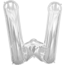 NORTH STAR BALLOONS 34″ SILVER LETTER ‘W’ SHAPE BALLOON