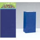 UNIQUE PAPER PARTY BAGS ROYAL BLUE PK12