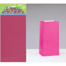 UNIQUE PAPER PARTY BAGS HOT PINK PK12