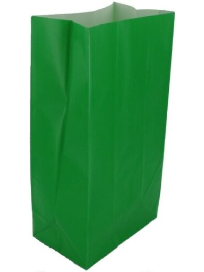 UNIQUE PAPER PARTY BAGS GREEN PK12