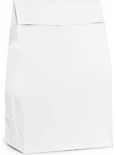 UNIQUE PAPER PARTY BAGS WHITE PK12