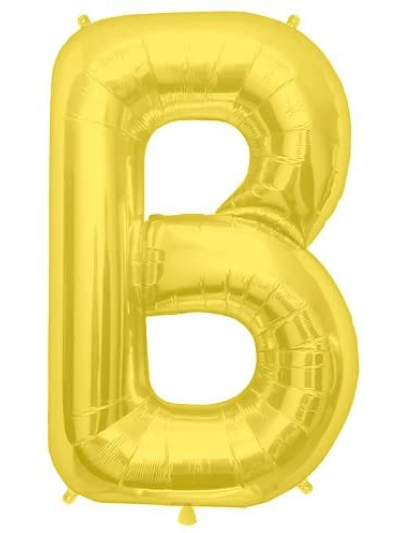 NORTH STAR BALLOONS 34″ GOLD LETTER ‘B’ SHAPE BALLOON