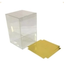 PVC SQUARE BOX WITH GOLD/SILV BASE   120X120 PK10