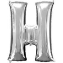 NORTH STAR BALLOONS 16″ SILVER LETTER ‘H′ SHAPE BALLOON