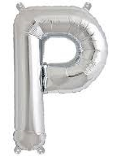 NORTH STAR BALLOONS 16″ SILVER LETTER ‘P′ SHAPE BALLOON