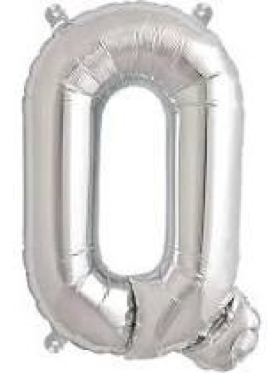 NORTH STAR BALLOONS 16″ SILVER LETTER ‘Q′ SHAPE BALLOON