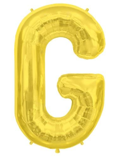 NORTH STAR BALLOONS 34" GOLD LETTER 'G' SHAPE BALLOON