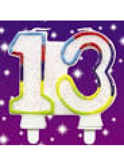 SIMON ELVIN GLITTER NUMBER CANDLE-13