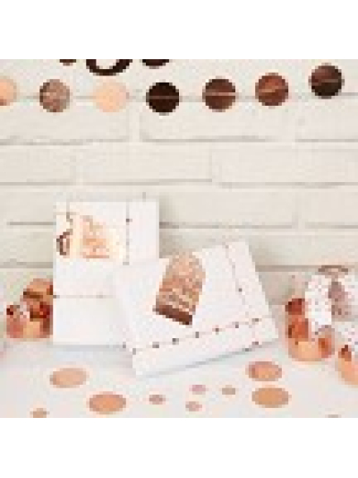NEVITI GIFT TAG PACK- MERRY CHRITSMAS- ROSE GOLD FOIL 10 TAGS,3M STRING,3M BRAID